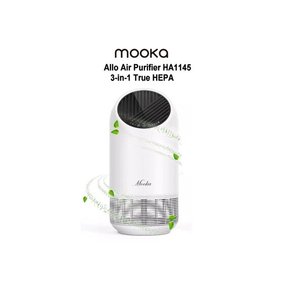 Mooka 3-in-1 True HEPA Indoor Home Air Purifier with 3 Speed Settings,HA1145 - Picture 1 of 2